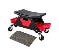 Garage Mechanic Brake Sgabello 3 Vassoi portaoggetti con cuscino del sedile Cassetta degli attrezzi mobile Adatto for ruota di riparazione auto Capacità 300LBS Per uso fai da te