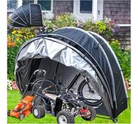 Garage Moto Appeso 2 in 1 Box Biciclette con Doppie Porte per 2-5 Biciclette Casetta Attrezzi Box Biciclette da Esterno,N(Color:nero)