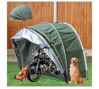Garage Moto Appeso 2 in 1 Box Biciclette Da Esterno per Mobili Da Giardino,Biciclette,Moto Ricovero Attrezzi Box Biciclette,Green