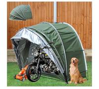 Garage Moto Appeso 2 in 1 Box Moto per Esterno con Tessuto Oxford 210D PU4000 Impermeabile Casetta Da Giardino Casetta Attrezzi,Green