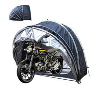 Garage Moto Appeso 2 in 1 Copertura Biciclette Da Esterno con Tessuto Oxford 210D PU4000 Impermeabile Copertura Moto per Esterno Copri Scooter Da Esterno ,Black
