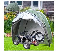 Garage Moto Appeso 2 in 1 Copri Scooter Da Esterno per Mobili Da Giardino,Biciclette,Moto Tenda Da Moto Tettoia per Esterno ,Green