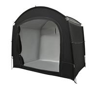 Garage per 4 biciclette, portatile, per esterni, con borsa per il trasporto, in tessuto Oxford 210D, capanno per attrezzi per moto e attrezzi da giardino, 220 x 150 x 185 cm