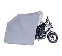 Garage per moto in acciaio inox, pieghevole, per giardino e parcheggio, design salvaspazio resistente alle intemperie