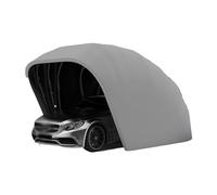 Garage pieghevole in acciaio inox grigio, tenda retrattile per auto, resistente e semiautomatico, per garage, pieghevole, 5,5 m di lunghezza x 2,5 m di larghezza x 2,3 m di altezza