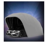 Garage Resistente a tutte le condizioni atmosferiche, Garage Pieghevole mobile Semi-automatico a prova di esposizione auto baldacchino, Rifugio durevole con chiuso, 18 piedi (argento)