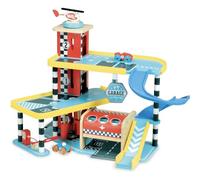 Garage Vilacity Giocattolo Robusto in Legno con Rampe Bambini 3+