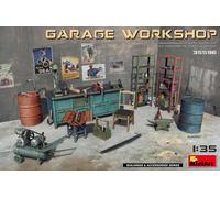 Garage Workshop (Diorama Series) 1:35 Plastic Model Kit MINIART