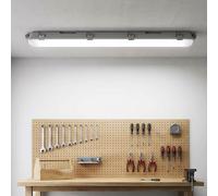 Garagenlampe Luce da Vasca Apparecchio Stagno Bianco LED Hallenlampe IP65 L