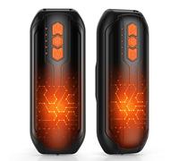 GARAID Scaldamani Ricaricabile 2 Pack, Scaldamani Elettrico Portatile con LED, 5 Livelli Scaldini Istantanei, 6000mAh USB C, Riutilizzabile Scalda Mani Elettrico per Caccia, Golf, Campeggio, Regalo