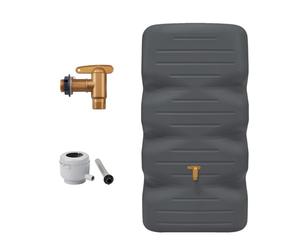 GARANTIA CUBUS serbatoio da giardino set completo 340 litri graphite