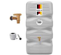 GARANTIA CUBUS serbatoio da giardino set completo 340 litri grigio cemento
