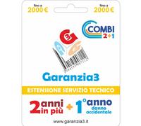GARANZIA 3 Combi per Danno Accidentale 12 Mesi ed Estensione per 24 Mesi Fino a 2.000,00 Euro