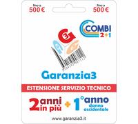GARANZIA 3 Combi per Danno Accidentale 12 Mesi ed Estensione per 24 Mesi Fino a 500,00 Euro