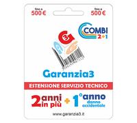 GARANZIA 3 Combi per Danno Accidentale 12 Mesi ed Estensione per 24 Mesi Fino a 500,00 Euro