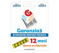 GARANZIA 3 Cover per Danno Accidentale 12 Mesi Fino a 2.000,00 Euro