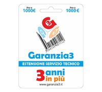 GARANZIA 3 Estensione del Servizio Tecnico per 3 Anni Fino a 1.000,00 Euro