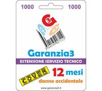 GARANZIA 3 Cover per Danno Accidentale 12 Mesi Fino a 1.000,00 Euro