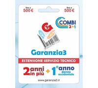 GARANZIA 3 Combi per Danno Accidentale 12 Mesi ed Estensione per 24 Mesi Fino a 500,00 Euro