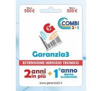 GARANZIA 3 Combi per Danno Accidentale 12 Mesi ed Estensione per 24 Mesi Fino a 500,00 Euro