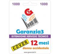 Garanzia3 Cover 12 Mesi Estensione Garanzia 1 Anno Per Danno Accidentale - Massi