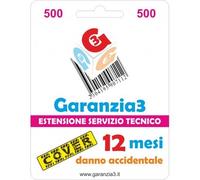 Garanzia3 Cover 12 Mesi Estensione Garanzia 1 Anno Per Danno Accidentale - Massi