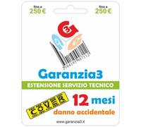 GARANZIA 3 Cover per Danno Accidentale 12 Mesi Fino a 250,00 Euro