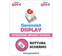 GARANZIA3 - Display 500 - Servizio di assistenza tecnica 12 mesi di ripristino da rottura schermo accidentale. Valore dispositivo fino a 500 Euro