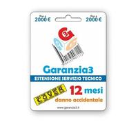 GARANZIA3 G3CPD2000 ASSICURAZIONE PER DANNI ACCIDENTALI 12 MESI MASSIMALE 2000