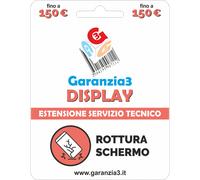Garanzia3 G3DPDIT150 Display 12 mesi Per Rottura Schermo - Massimale 150 Euro