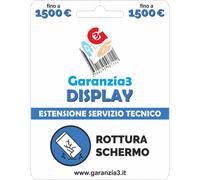 Garanzia3 G3DPDIT1500 Display 12 mesi Per Rottura Schermo - Massimale 1500 Euro