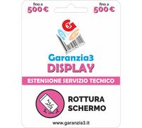 Garanzia3 G3DPDIT500 Display 12 mesi Per Rottura Schermo - Massimale 500 Euro