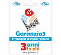 Garanzia3 GR3-1000 ESTENSIONE GARANZIA 2+3 ANNI MASSIMALE 1000€