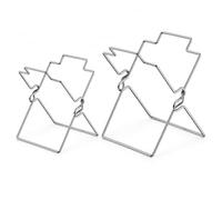Garbage Bag Holder, 2-Pack Folding Stainless Steel Countertop Stand (M + L) | Keep a bag open for food scraps or paper waste, from the kitchen counter to your office desk