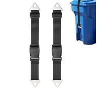 Garbage Can Locks - 5.31-6.97 Inches, 2 Pieces Adjustable Garbage Can Lid Locks | Reusable Straps 30-50 Gallon Safety Lock For Kitchen Patio Raccoons Foxes Dogs