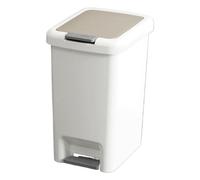 Garbage Can with Lid, Soft Close Trash Bin, Home Supplies Trash Can, Odor Protection Trash Bin, Ergonomic Odor Protection Home Supplies Trash Bins for Bathroom & Living Room