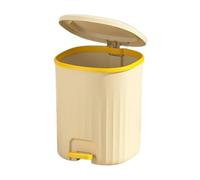 Garbage Can with Pop-up Lid Automatic Lid Home Living Room Bedroom Cute Storage Office Paper Basket Can(A,Small)