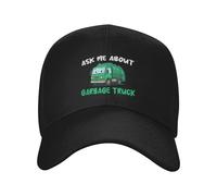 Garbage Day Ask Me About Garbage Truck Unisex Berretto da Baseball Confortevole Snapback cap Moda Cappello Trucker per All'Aperto Corsa Sport