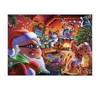Jigsaw Puzzle da 1000 pezzi "Wreck The Halls" per bambini | Puzzle da collezione con GPK originale - Chris Mess, Drippy Dan e altro ancora | Puzzle e merce GPK con licenza ufficiale