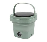 Garbenat Mini lavatrice pieghevole da 6 l, 3 modalità, lavaggio portatile, 40 W, 220 V, lavatrice da viaggio, piccola lavatrice, per calze, vestiti per bambini (verde)