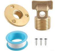 Garboard d'ottone solido del grado marino con 1/2 pollici Npt filetti per il drenaggio sicuro dello scafo della barca e l'oro efficace di sigillamento dell'acqua