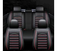 GaRcan Coprisedili Auto Pelle per Mazda Mazda2 2 Hybrid (Type XP21) 2022-2025, Pelle Copri Sedili Impermeabile Anteriori e Posteriori Coprisedile Sedile Accessori,Black-Red