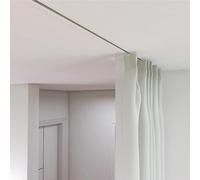 GArcan - Sistema di binari per tende invisibili, lunghezza regolabile da 1 6 m, per montaggio a soffitto, ideale per patio, finestre, furgoni e doccia, design bianco elegante per una perfetta