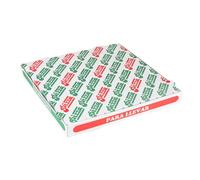 Garcia de Pou 100 pezzi - Scatole per pizza 'Thepack' 330 G/M2 33 x 33 x 3,8 cm bianco cartone ondulato microcanale