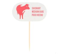 Garcia de Pou 100 unità Picksteak Medium rare, cartone, bianco, 30 x 30 x 30 cm
