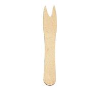 Garcia de Pou 1000 unità patatine fritte forchette in scatola di legno, legno, naturale, 8.5 x 30 x 30 cm