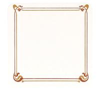 García de Pou 110.19 Maxim Sottobicchieri, 210 G/M2, 8,5 x 8,5 cm, 6000 pezzi, colore: marrone e ocra e bianco