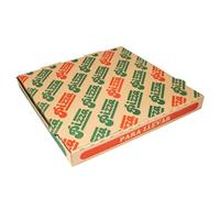 García de Pou 148.23 Scatole per Pizza Microcanale Ecologici, 32 x 32 x 3,5 cm, Set da 100, Naturale