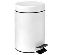 Garcia de Pou 162.22 - Cubo a pedale con presa interna, 20 litri, 29,3 x 45,4 cm, 1 pezzo, bianco