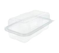 García de Pou 194.66 - Contenitore Pasticceria Con Coperchio 750 Ml 10,8X20,5X7,5 Cm Trasparente Pet - 100 unità